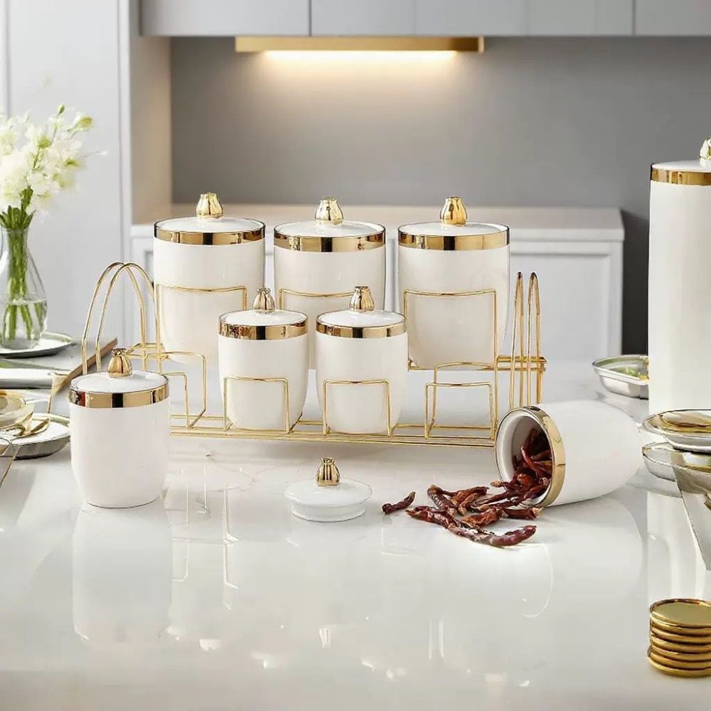 Seven pieces storage canister