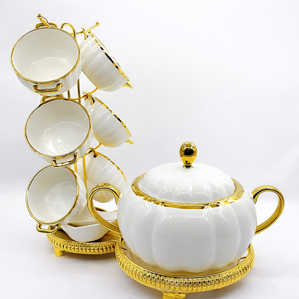 Luxury pumpkin soup pot set 4