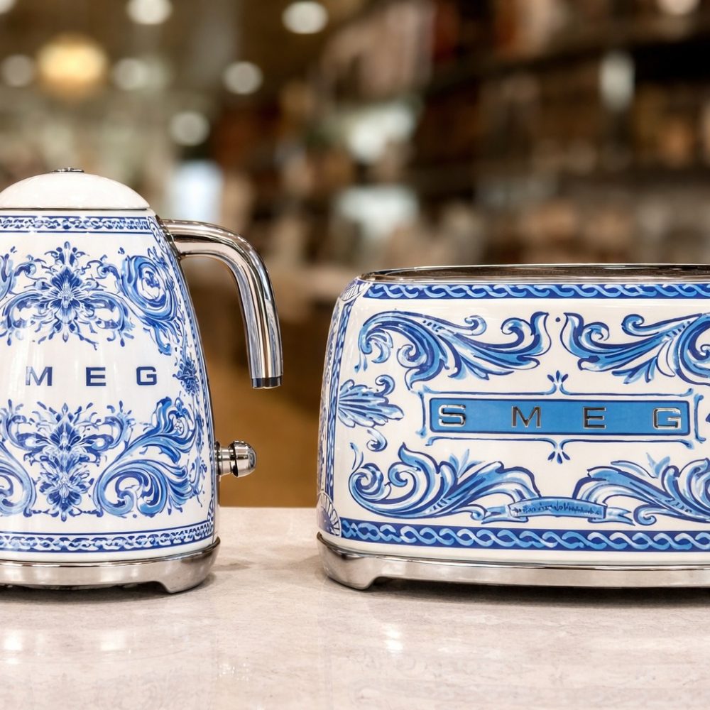 Smeg x Dolce & Gabbana Kettle and toaster combo
