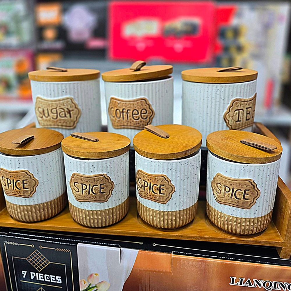 Lianq 7 piece canister set 1